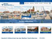 Tablet Screenshot of barther-yacht-service.de